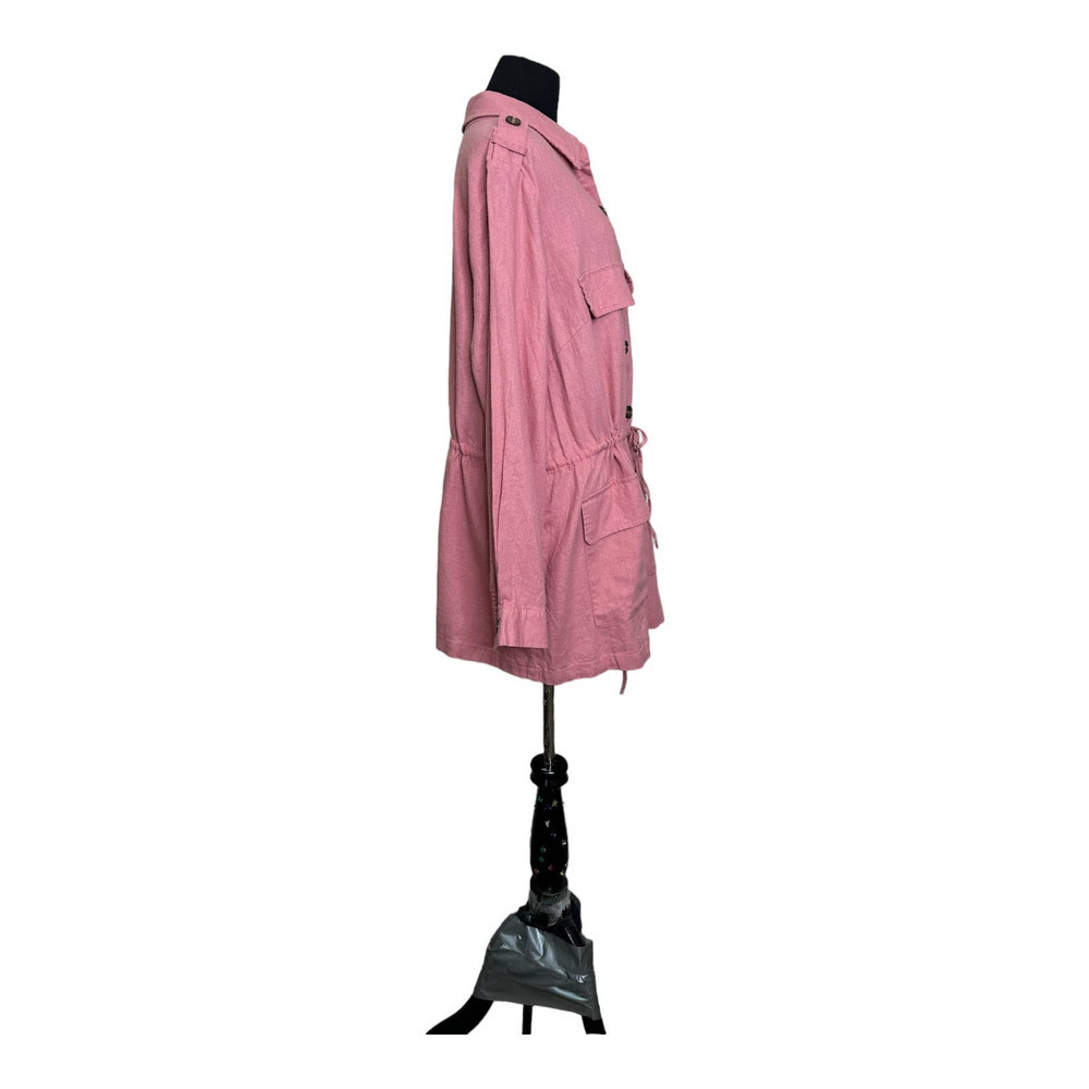 JustFab Pink Button-Up Jacket - Picture 4 of 13